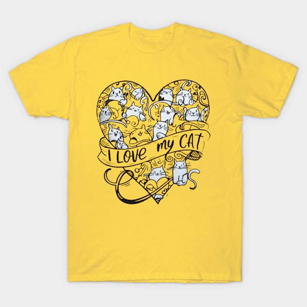 Cat lover T-Shirt by elmouden123